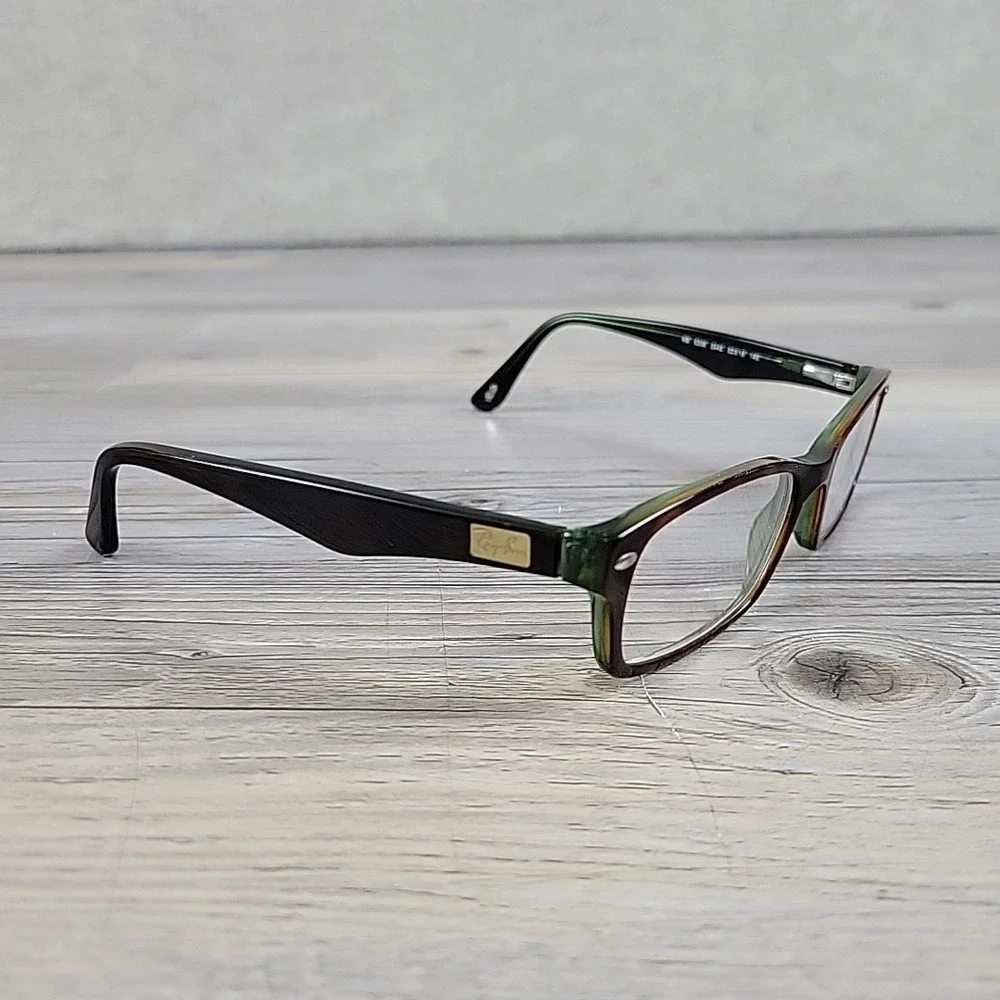 Ray-Ban RB5206 2445 Eyeglasses  Green Brown Tortoise 52-18-140 Frames‎ Only